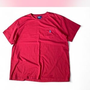 Polo by Ralph Lauren Men's Red Pocket Tee